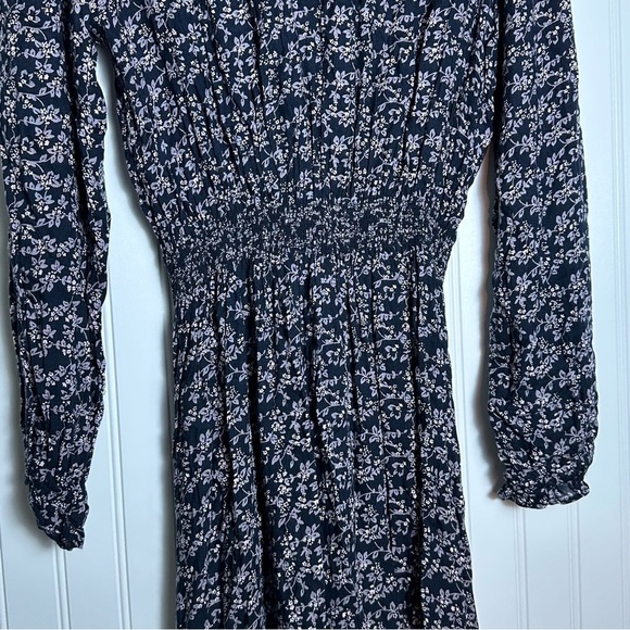 Velvet by Graham & Spencer Kirsten Thistle Print Ruched Waist Dress Small Floral - Picture 10 of 16